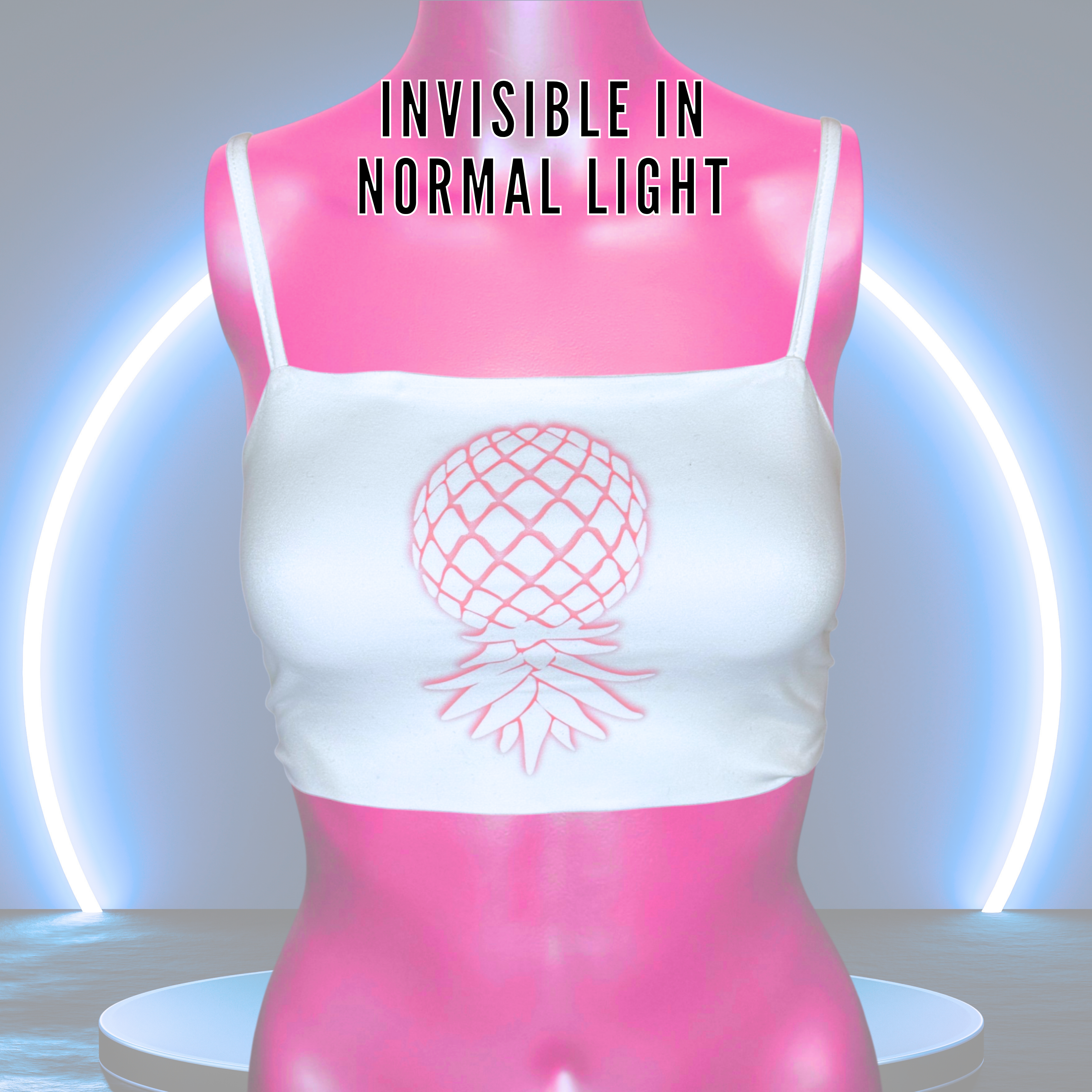 Pineapple MMF Mesh-Back Crop