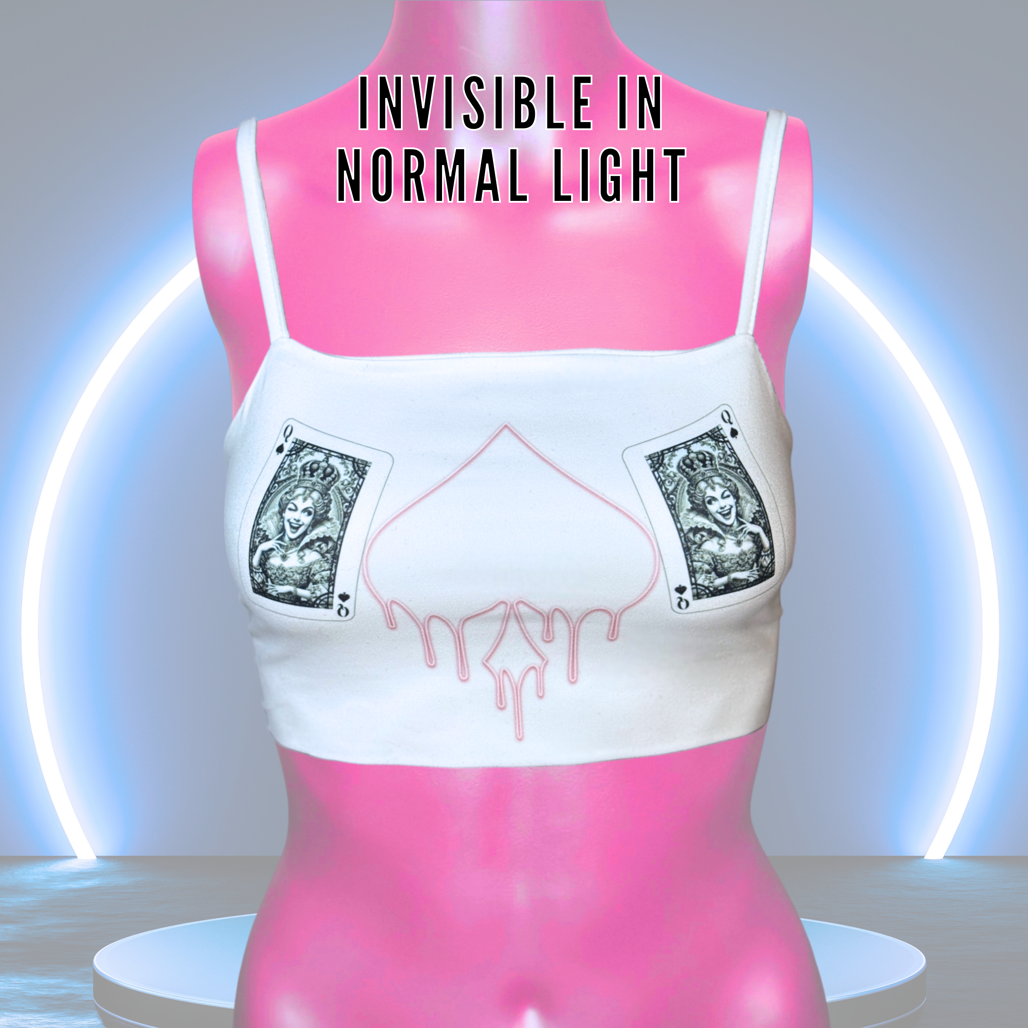 Queen of Spades Mesh-Back Crop