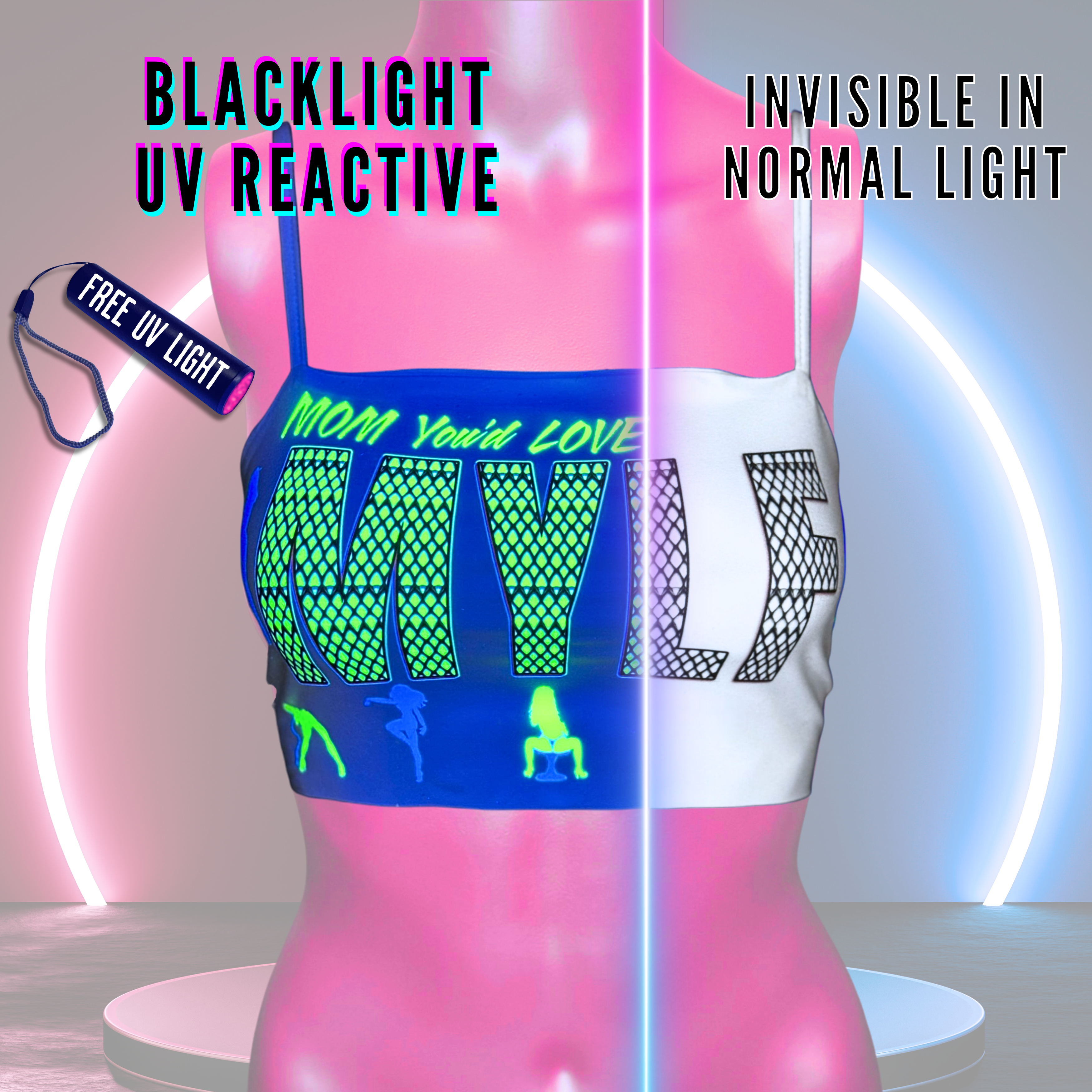 MYLF Mesh-Back Crop