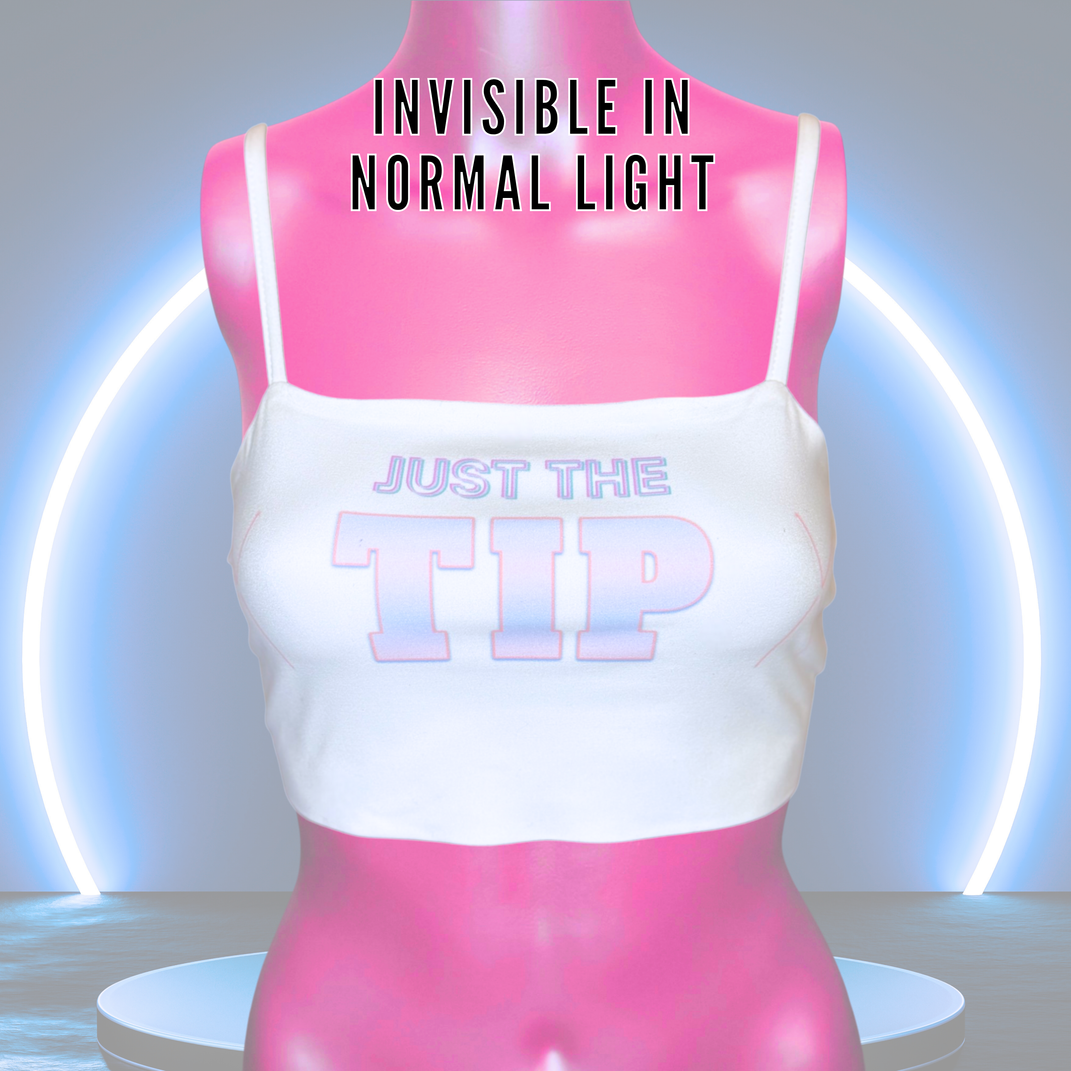 Just The Tip Mesh-Back Crop